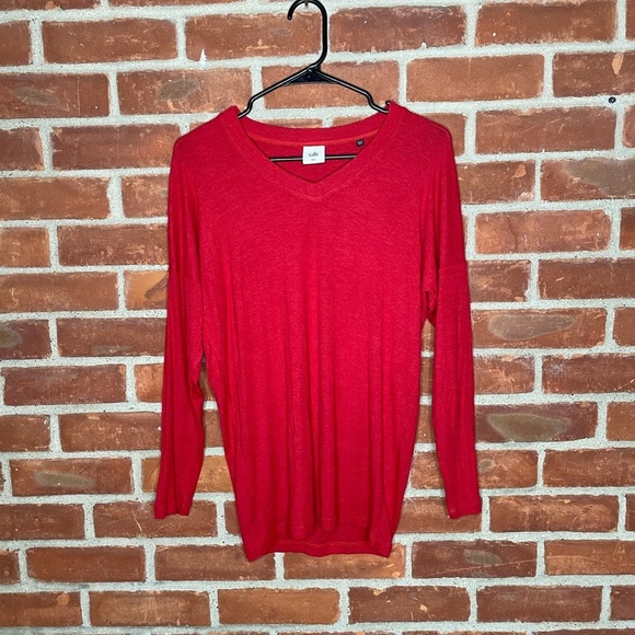 CAbi red long sleeve - Picture 1 of 3